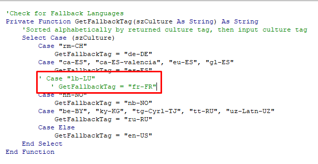 Vba how to put comments